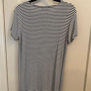 Striped midi tshirt dress